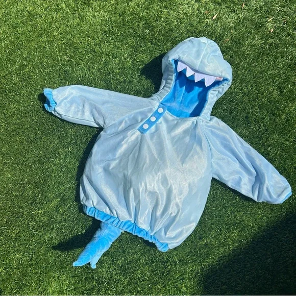 Baby Shark Halloween Costume Pullover Top 12-18M (Months) Hyde & EEK! Plush Blue - Picture 9 of 13